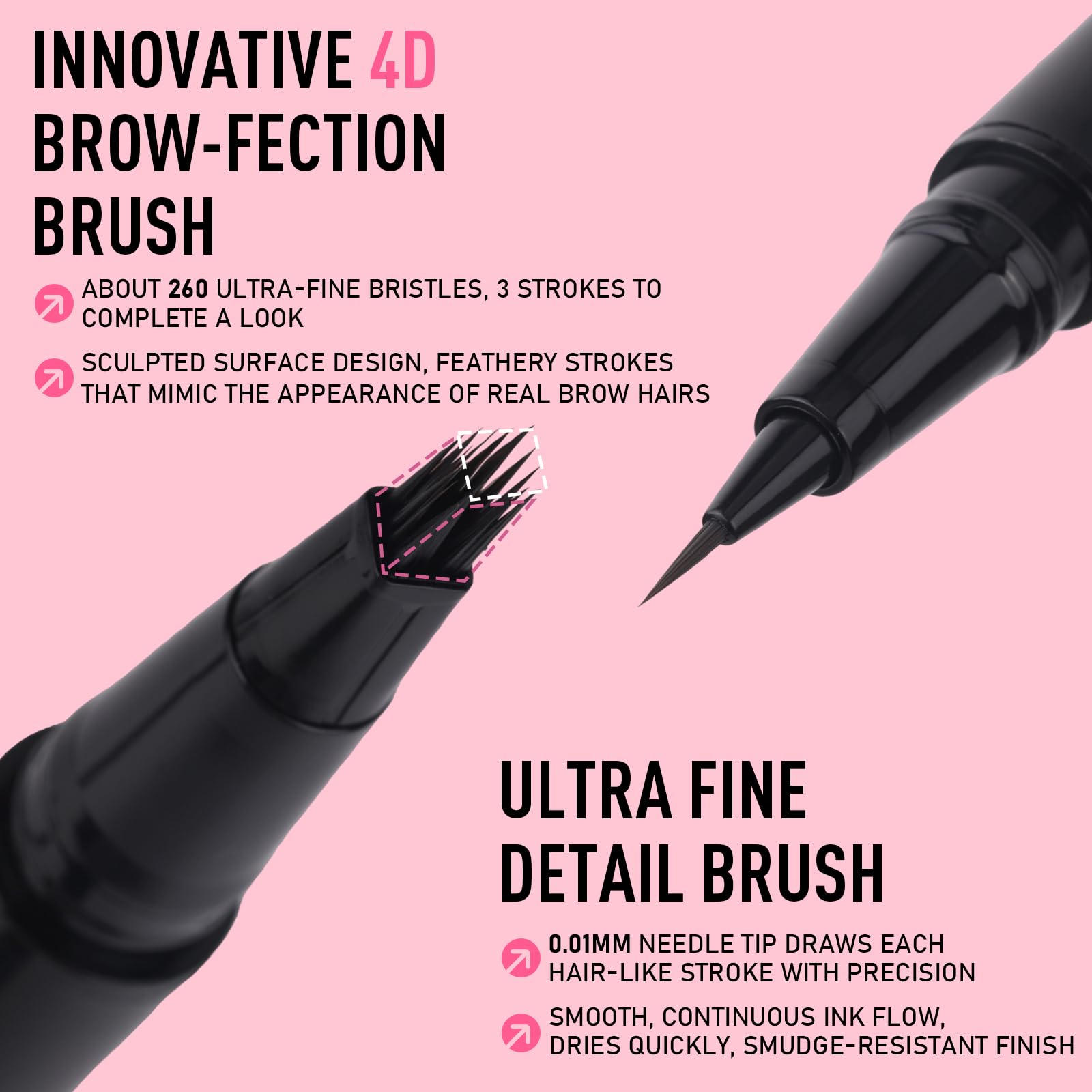 SUSIKEKI pointe détail ultra-fin pour contours précis des sourcils.