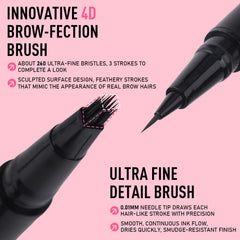 SUSIKEKI pointe détail ultra-fin pour contours précis des sourcils.