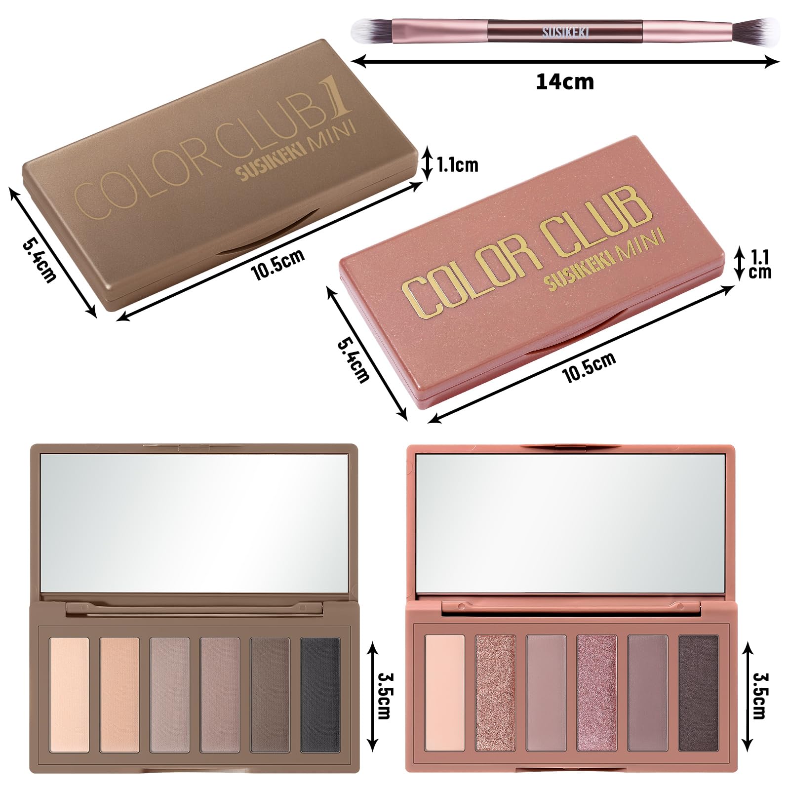 Coffret maquillage SUSIKEKI compact, cadeau idéal.