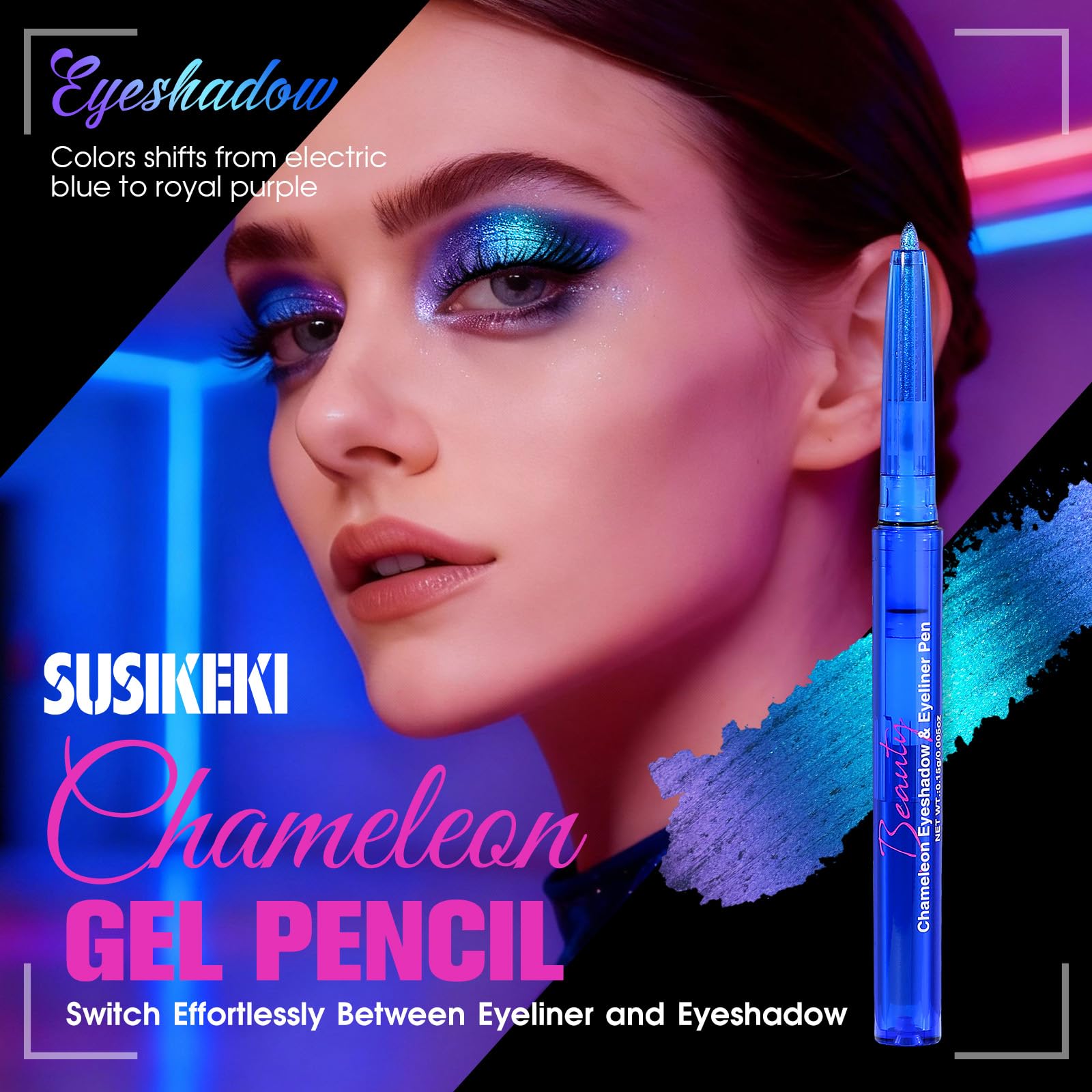 SUSIKEKI Crayon regard imperméable pour une tenue longue durée