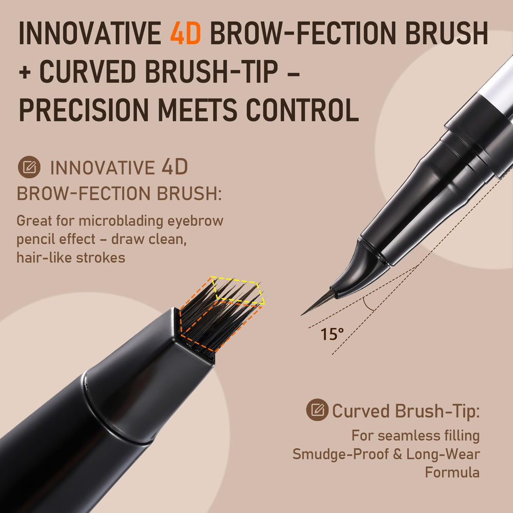 SUSIKEKI Brosse 4D Brow-Fection microblading pour des traits fins réalistes.