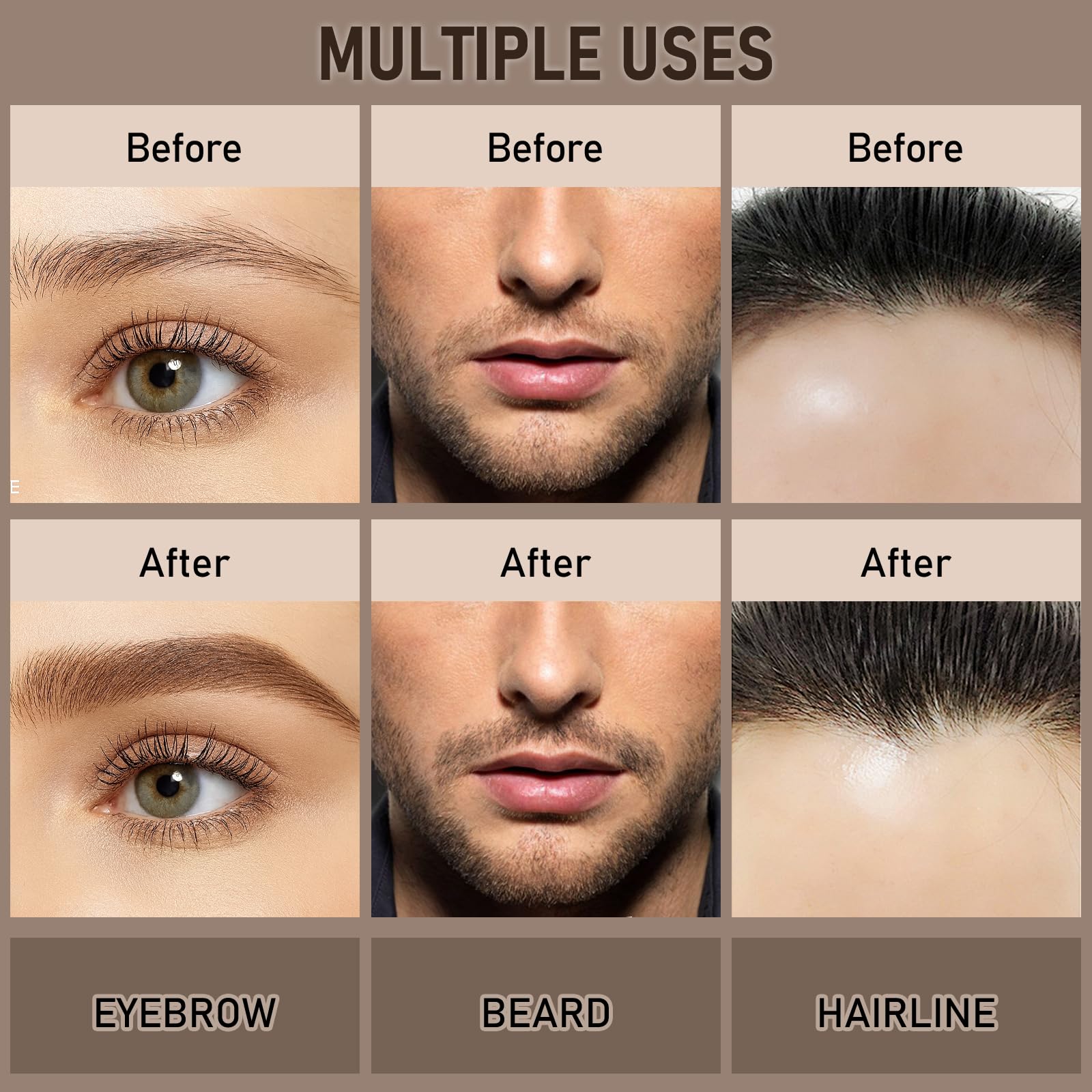 SUSIKEKI Contours sourcils nets et regard éveillé grâce à la définition précise.
