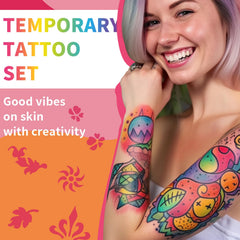 SUSIKEKI Stylo tatouage temporaire – luminance UV pour motifs brillants.