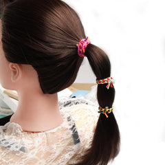 SUSULU bandes élastiques cheveux multicolores pour style quotidien sans effort.