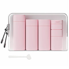 Bouteilles Suteng en silicone rose 100 ml pour shampoing et lotion, pratique et compact.