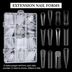 SUTOKAKA formes polygel 12 tailles pour ajustement précis des ongles.