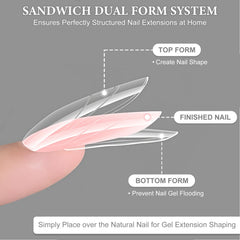SUTOKAKA formes polygel almond réutilisables pour extensions durables.