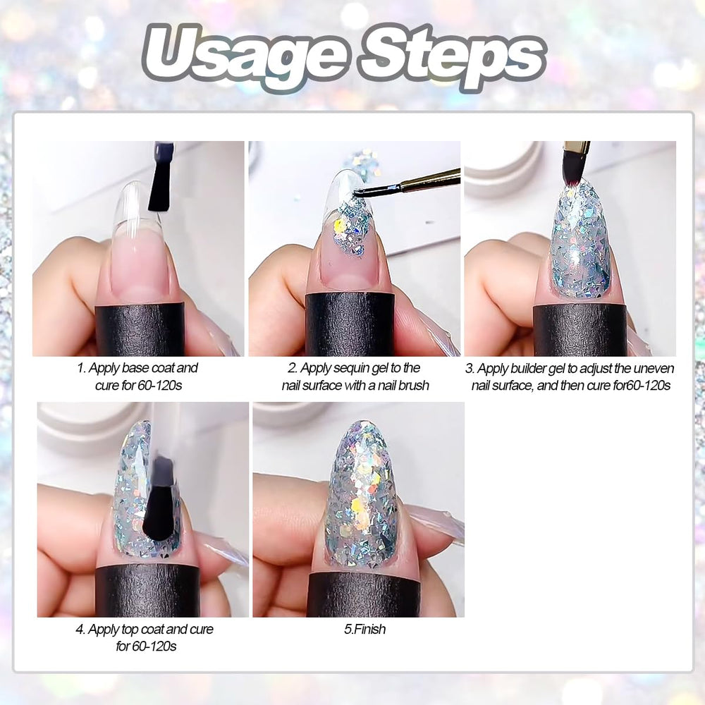 SUTOZMIWE Coffret cadeau gel paillettes pour passionnée de manucure.