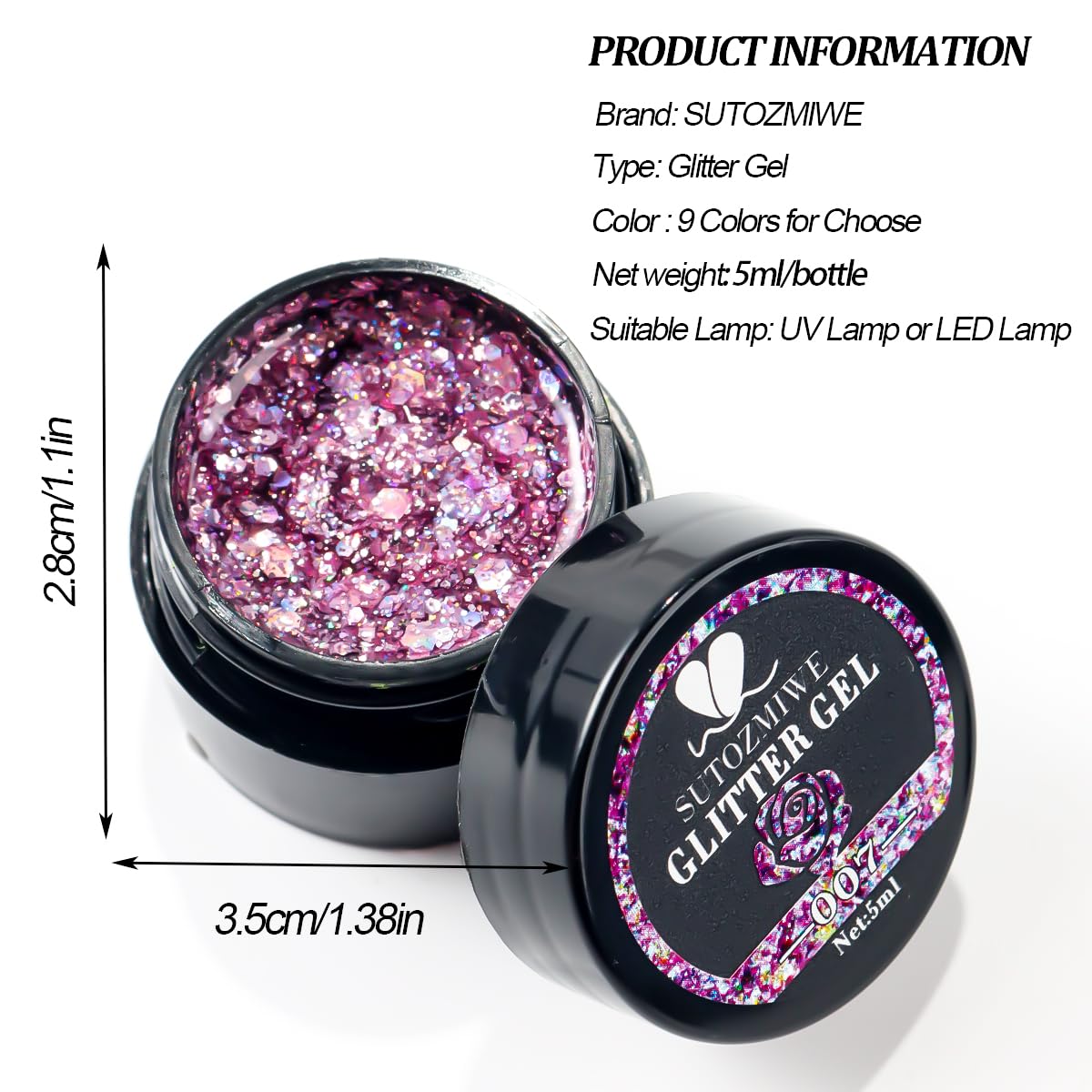 SUTOZMIWE Top coat 60s sous lampe pour brillance durable.