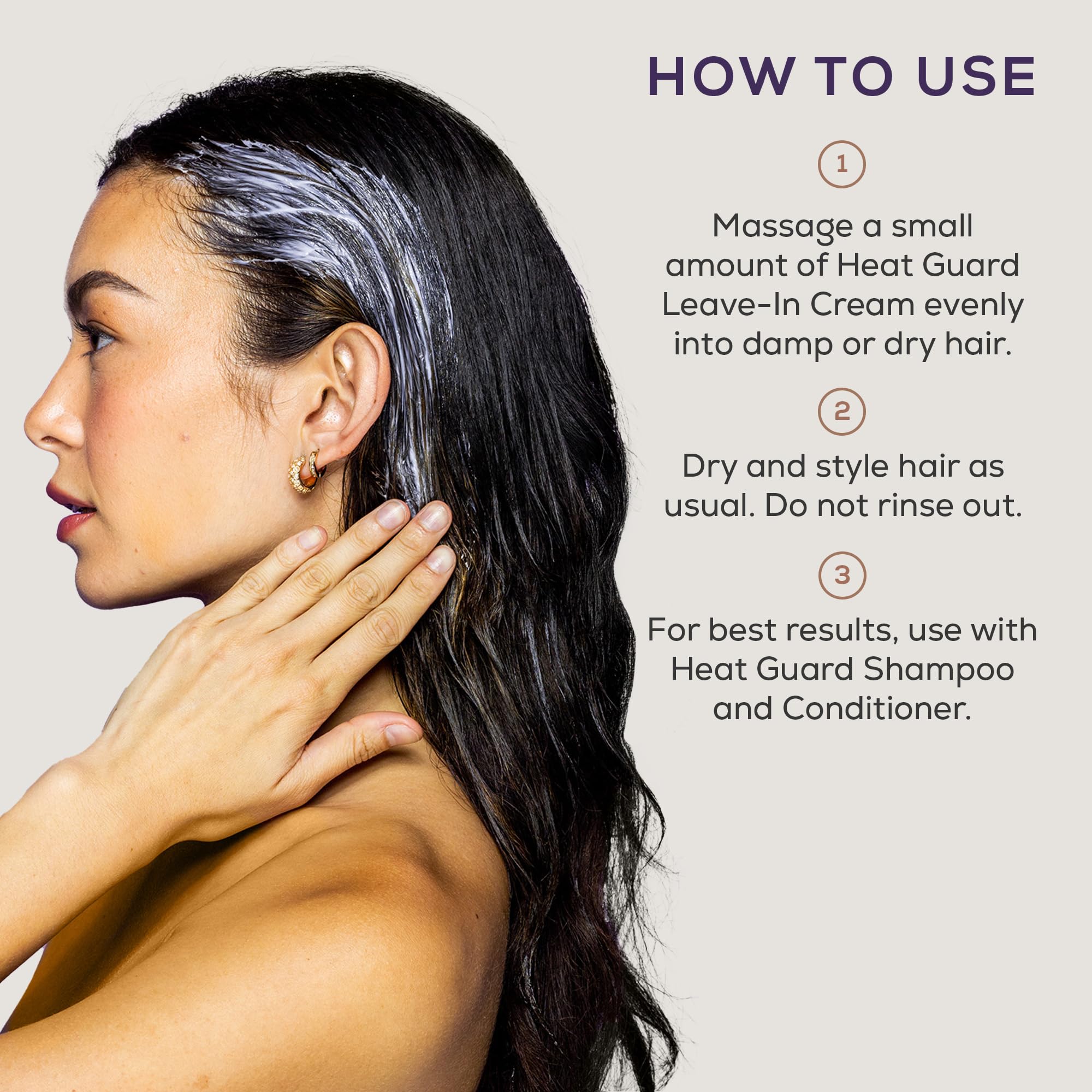 SUTRA Heat Guard formule sans sulfates, parabènes et silicones pour une routine plus douce.
