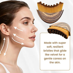 Sutrtcosg brosse contour lymphatique visage, ergonomique pour une prise en main confortable.