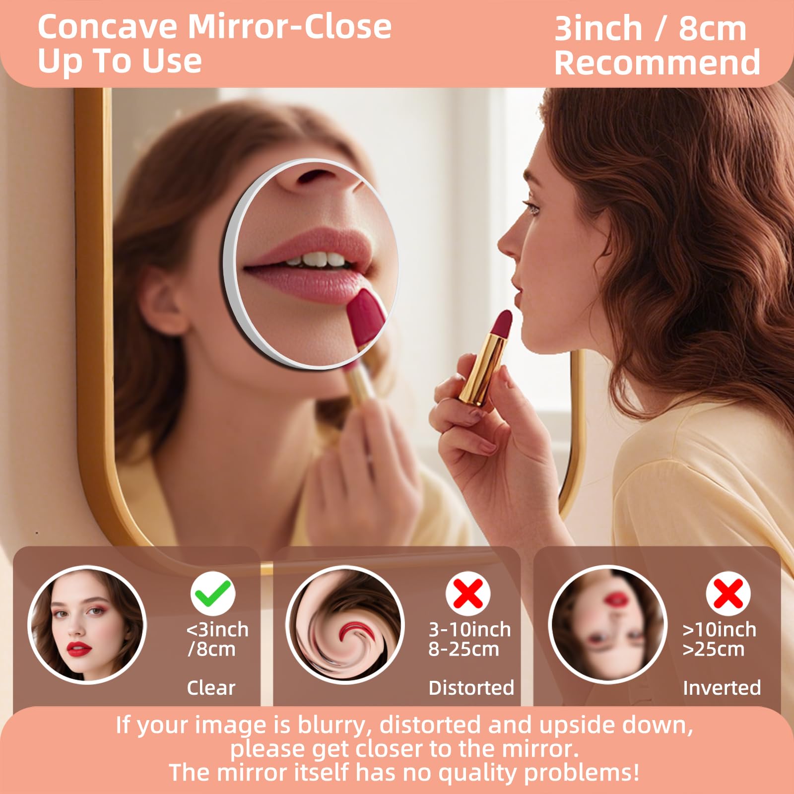 Profil ultra-fin du miroir Suupvaor, idéal pour le voyage.