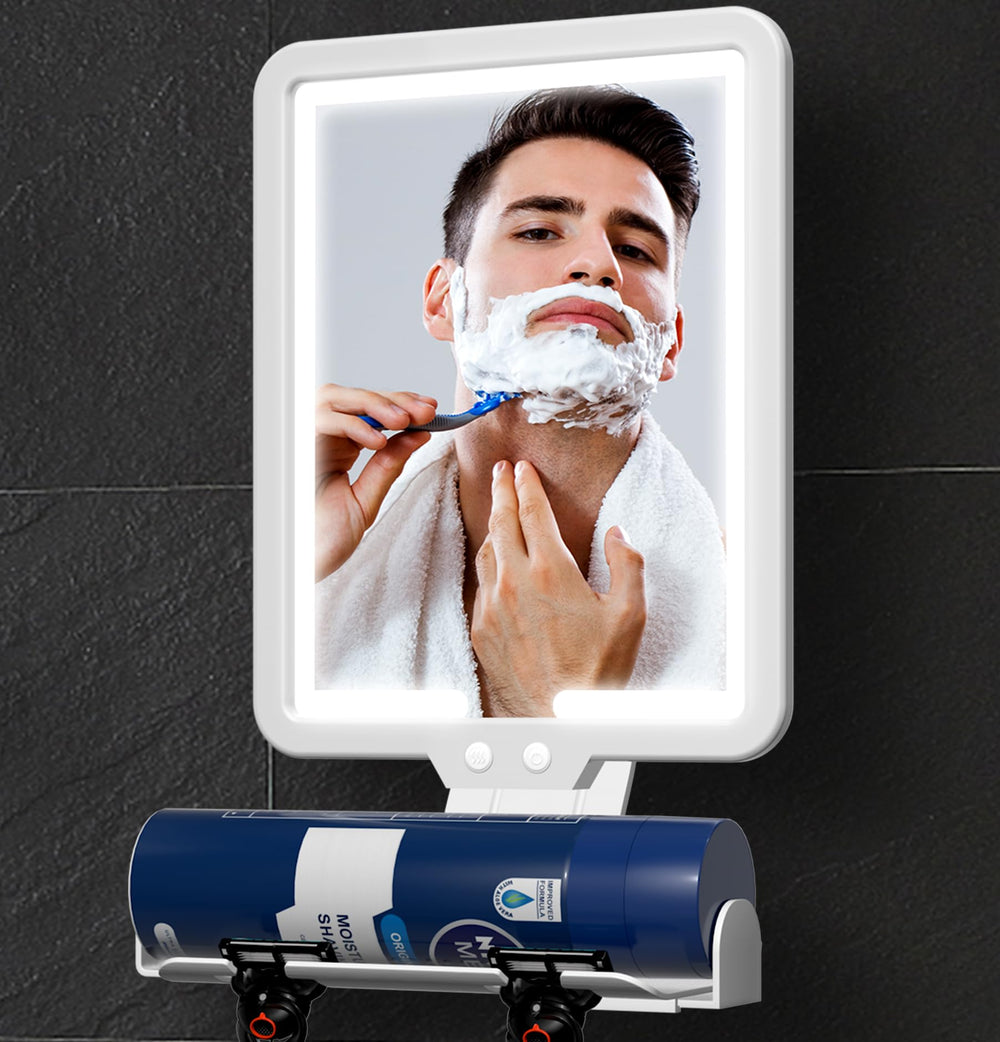 Miroir Suupvaor lumineux anti-buée pour le rasage dans la douche