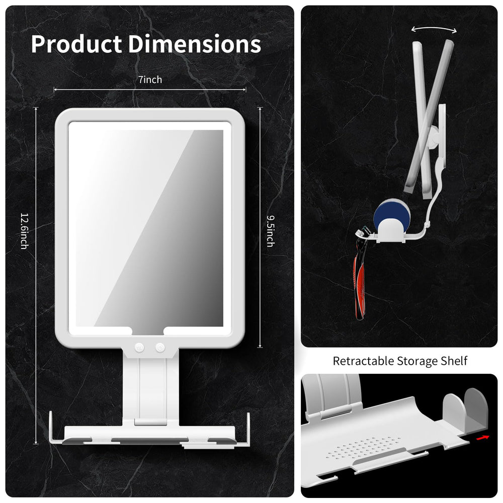 Inclinaison ajustable 30° du miroir Suupvaor