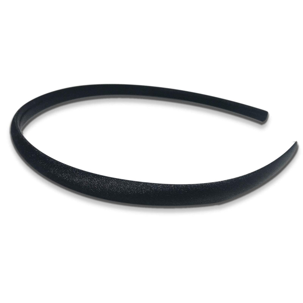 Emballage pratique de 20 serre-têtes satin noir Suyegirl, idéal comme cadeau.