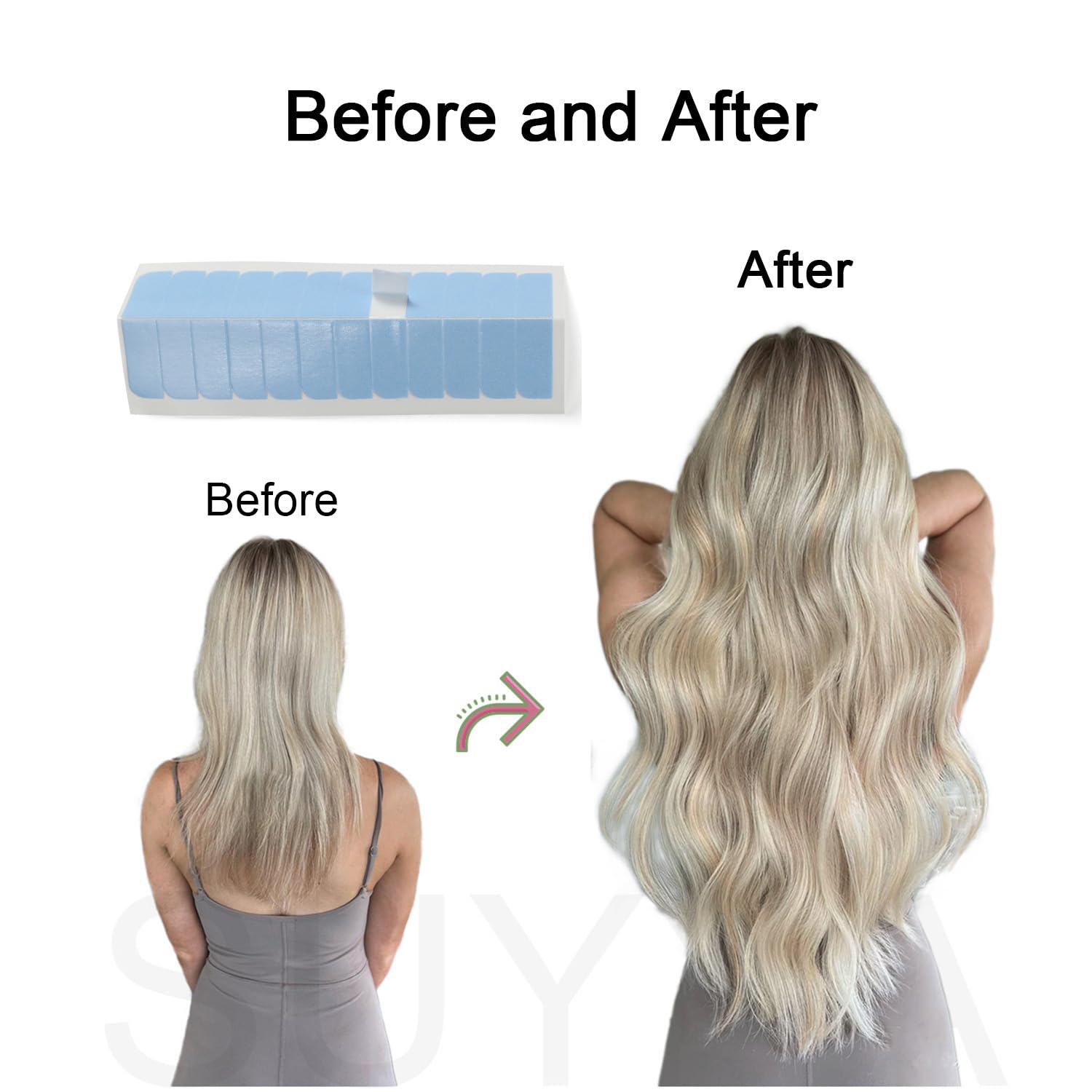 SUYYA ensemble de 120 pièces pour remplacement rapide des extensions.