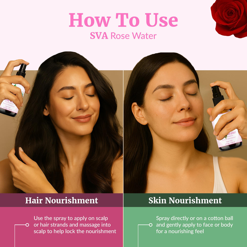 SVA ORGANICS Eau de Rose brume bain et douche parfumée