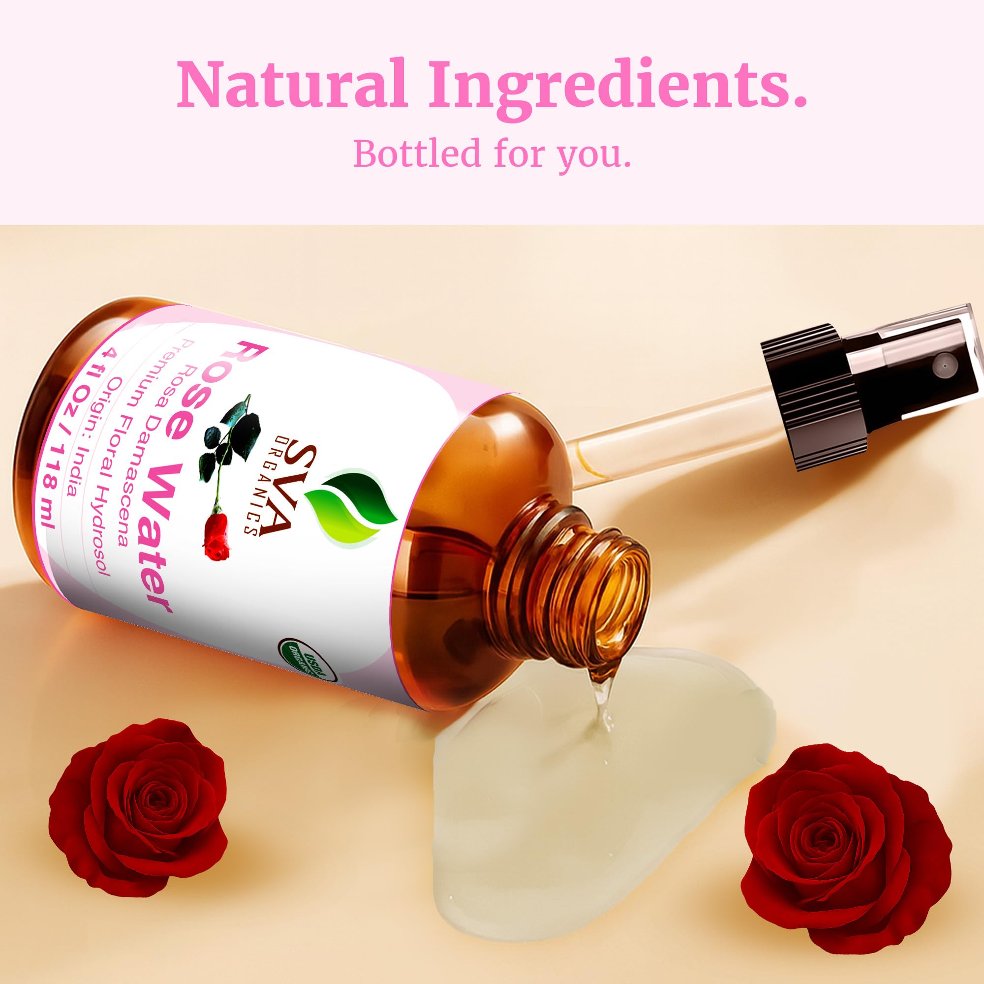SVA ORGANICS Eau de Rose brume pour ambiance et rafraîchissement des pièces