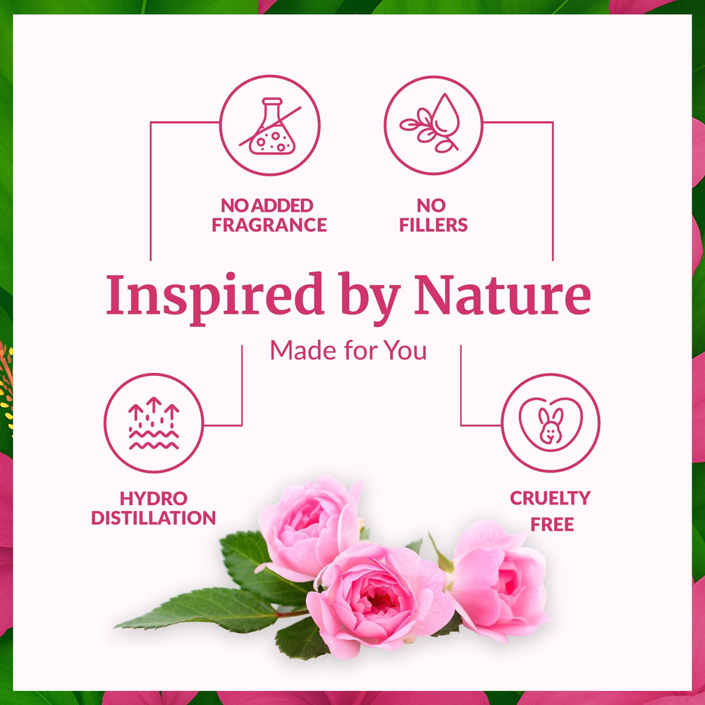 Eau de rose SVA — cheveux-brume: revitalise les longueurs tout en apportant parfum florale.