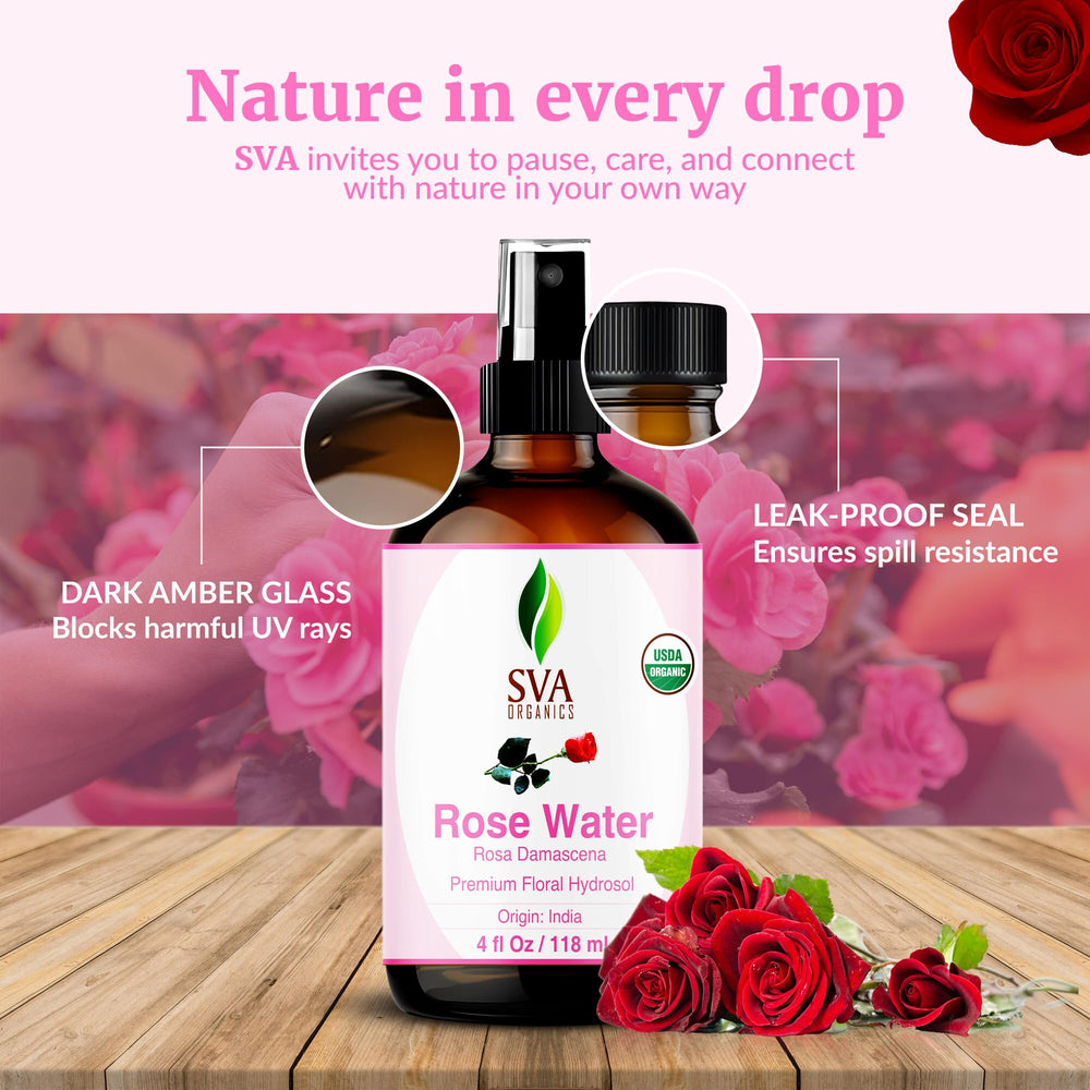 SVA ORGANICS Eau de Rose parfum léger sur textiles et tissus