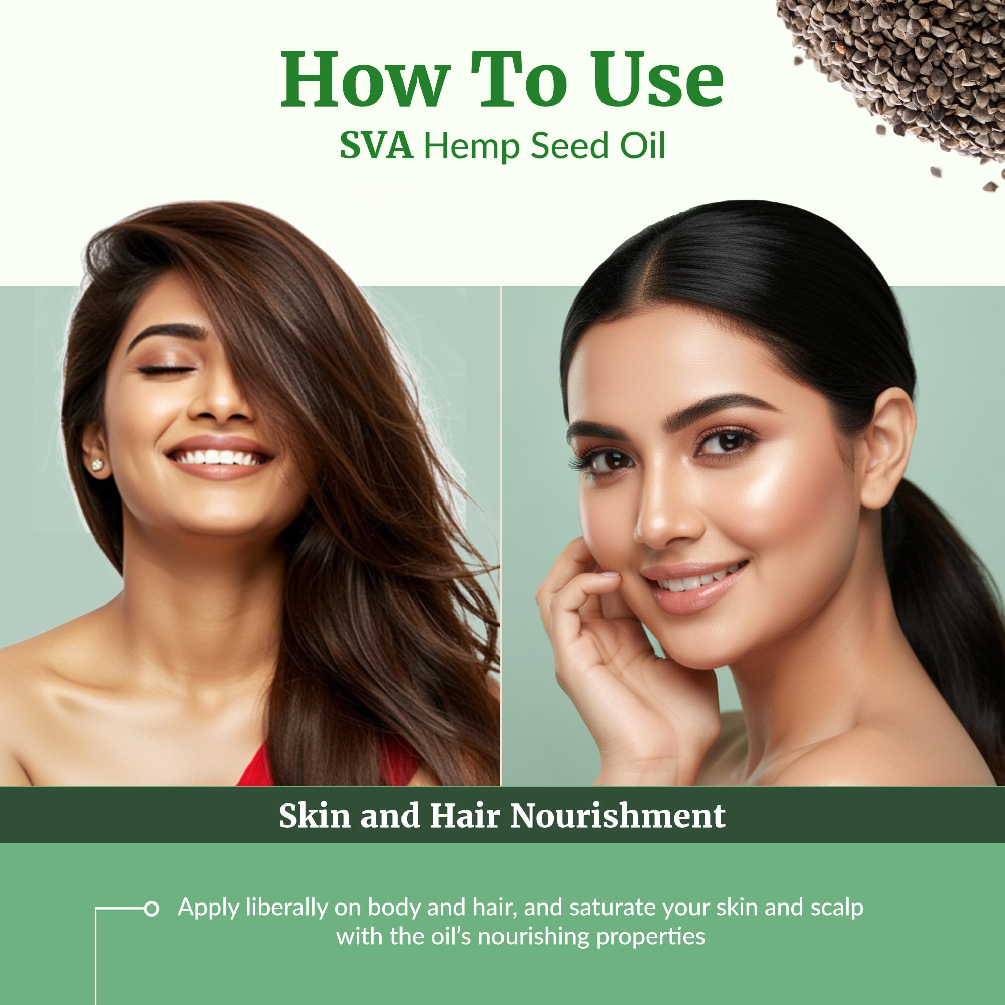 SVA ORGANICS huile chanvre pour le cuir chevelu et les cheveux, soin ciblé.