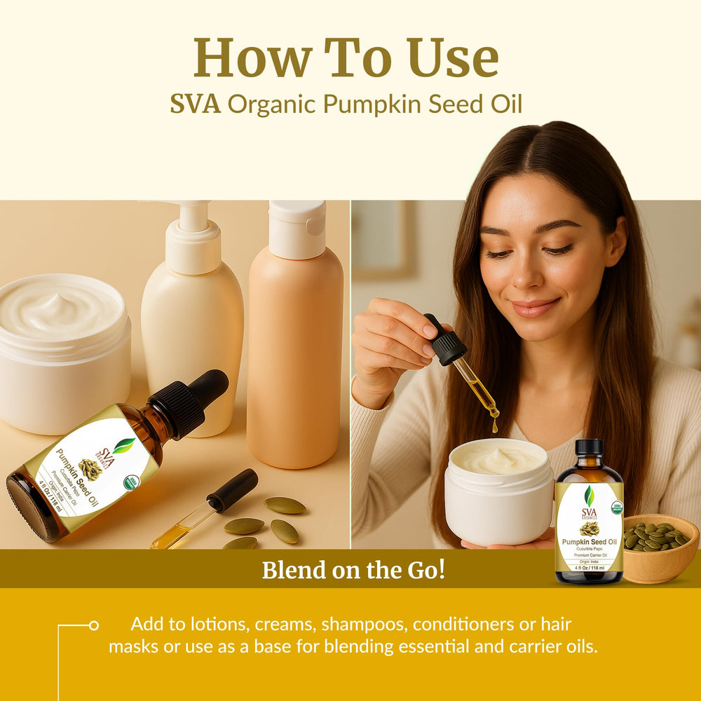 SVA ORGANICS huile pépins courge ajouter crème ou bain