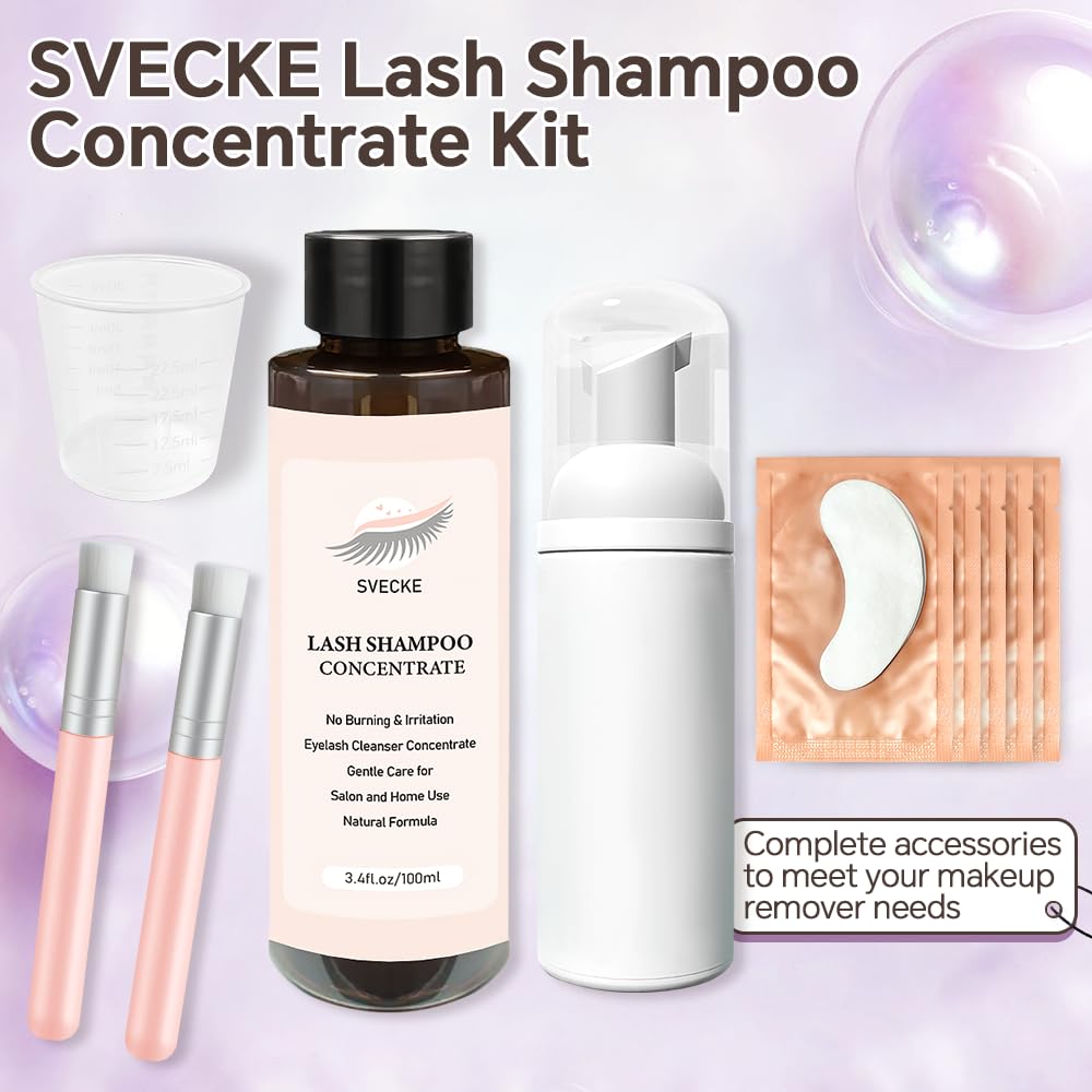 SVECKE lavage cils concentré dose 10 ml préparation eau distillée