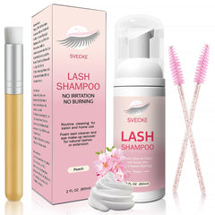 SVECKE Lash Shampoo Kit: bouteille presse pour dosage précis et nettoyage rapide des cils