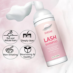 SVECKE Lash Shampoo Kit: flacon de 60 ml pour une utilisation pratique au quotidien