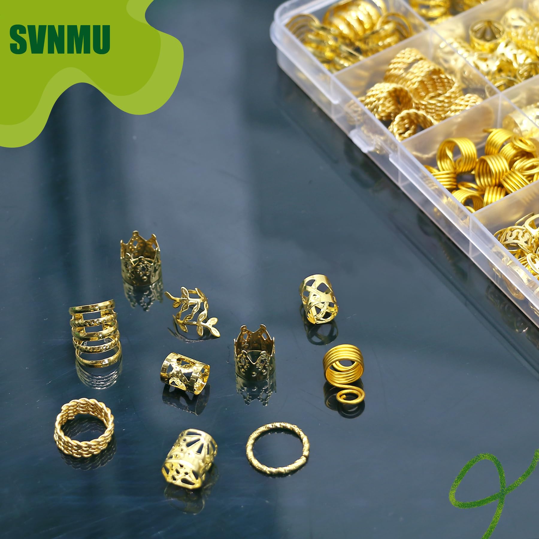 SVNMU accessoires-coiffure dorés, adaptés pour usage quotidien et occasions festives.