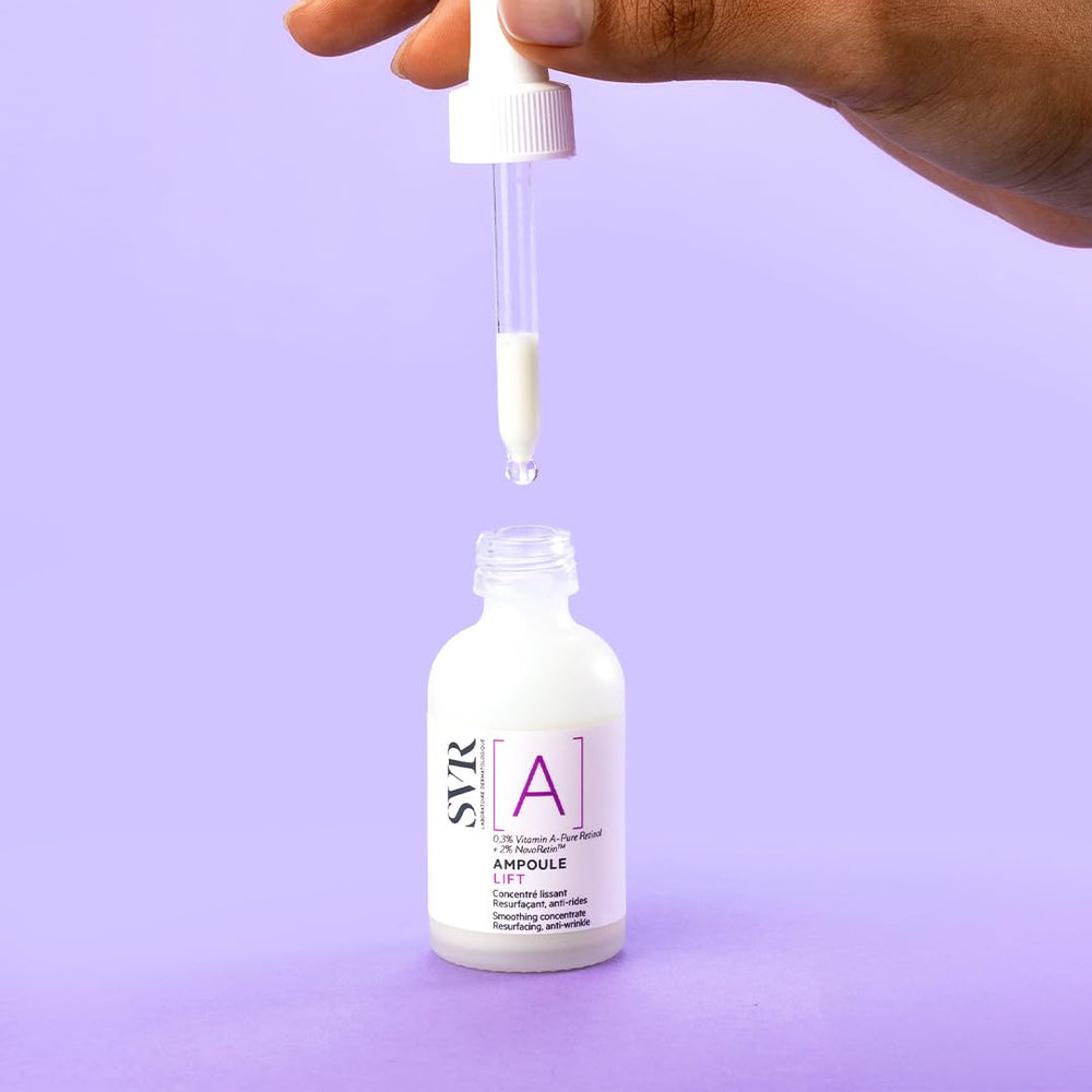 SVR A Concentrate, application fluide, peau plus tonifiée après utilisation.