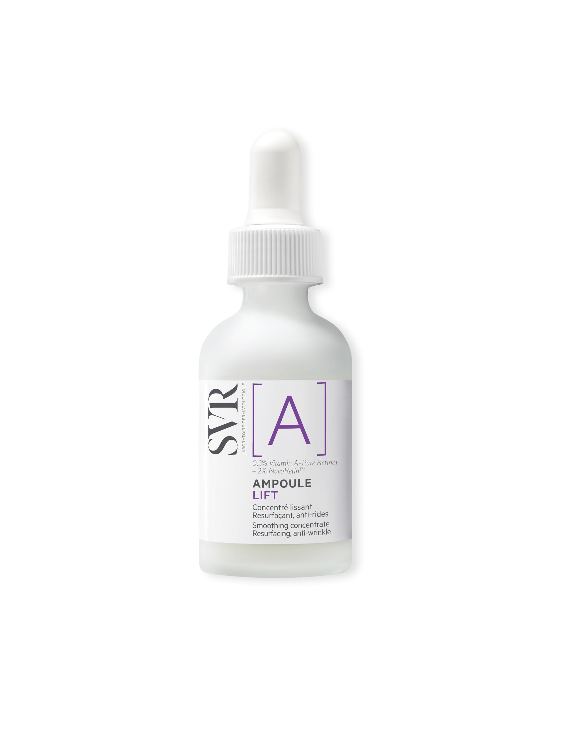 SVR A Concentrate sérum visage, flacon, texture légère pour peau plus lisse.
