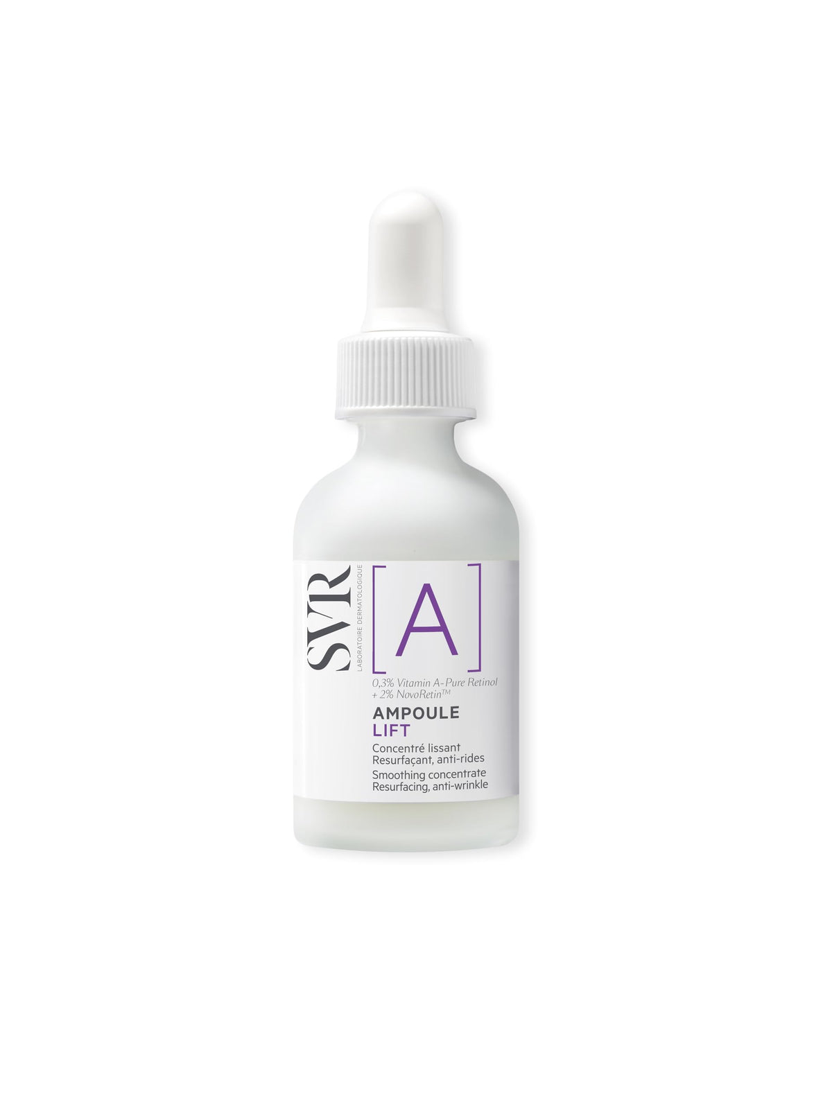 SVR A Concentrate sérum visage, flacon, texture légère pour peau plus lisse.