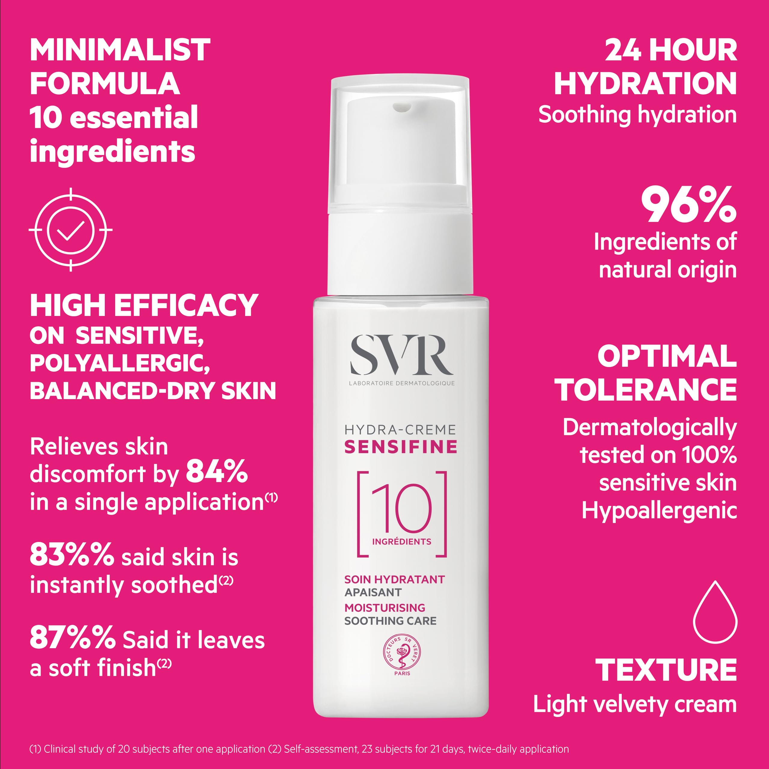 SVR Sensifine Hydra crème ingrédient avocat pour nourrir et hydrater.