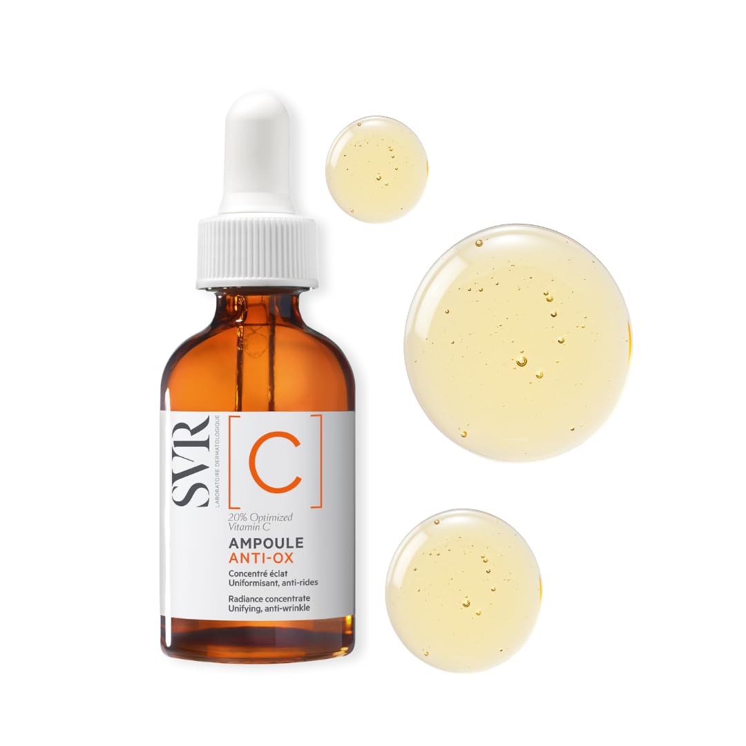 SVR Sérum vitamine C 20% flacon: éclat immédiat et teint uniforme.