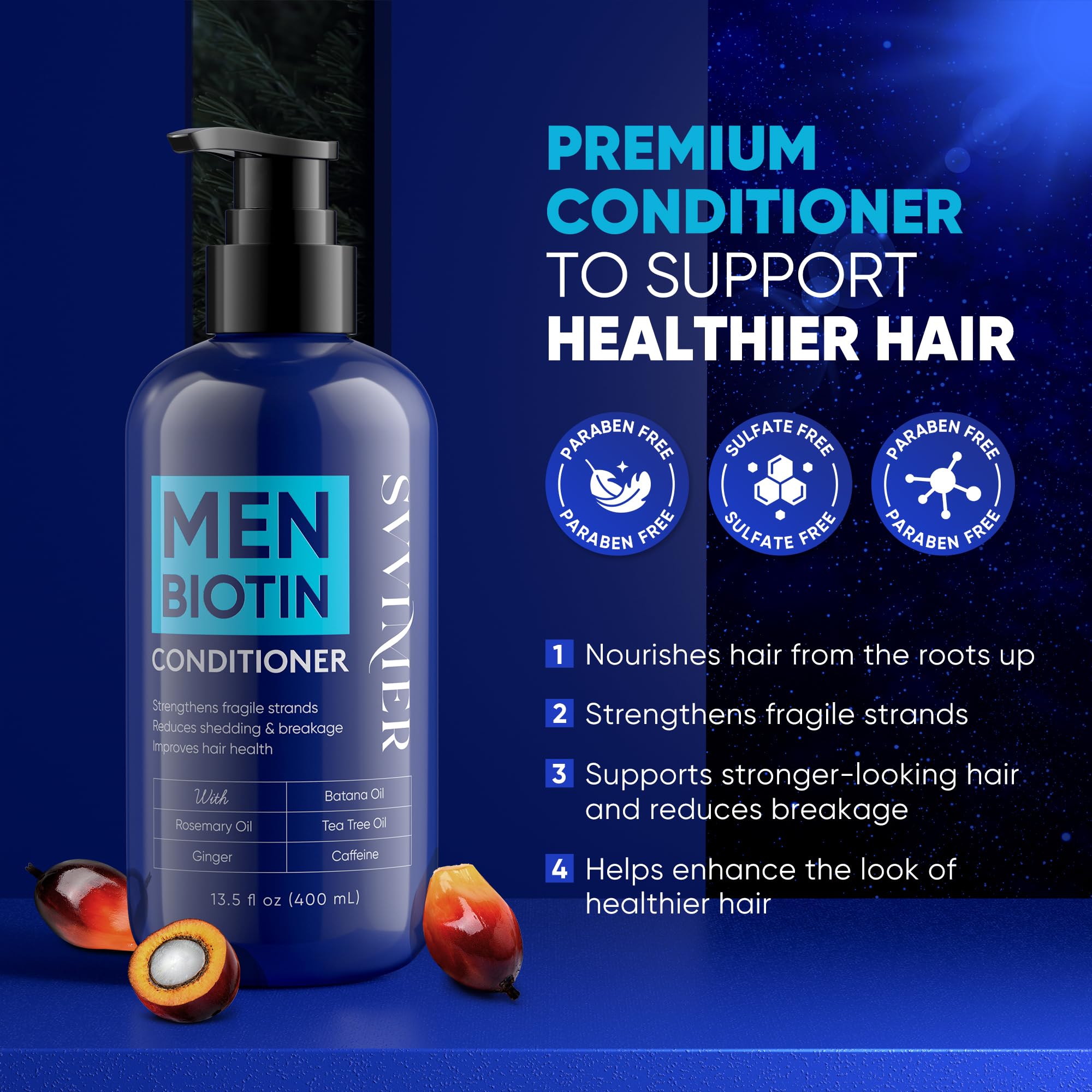 Texture crèmeuse du soin biotine Svvimer – démêlage facilité