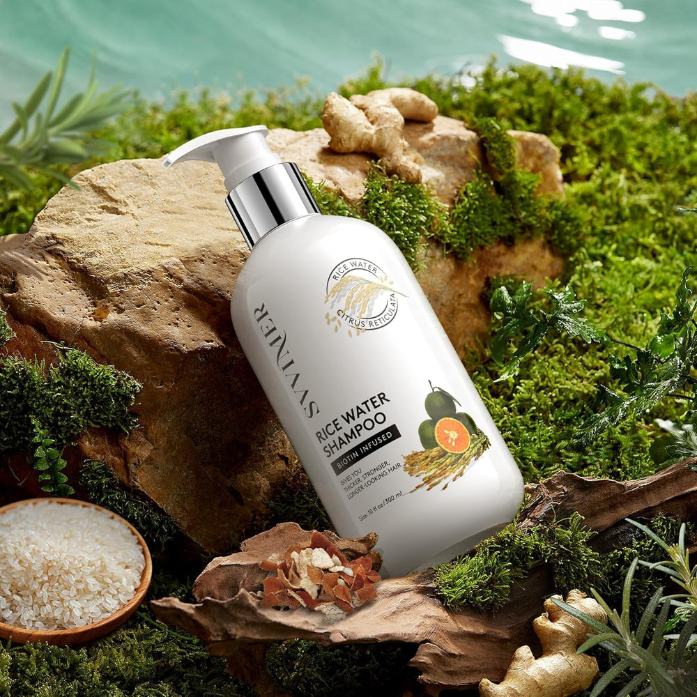 Product beside a towel set signals refreshing routine for hair health.
