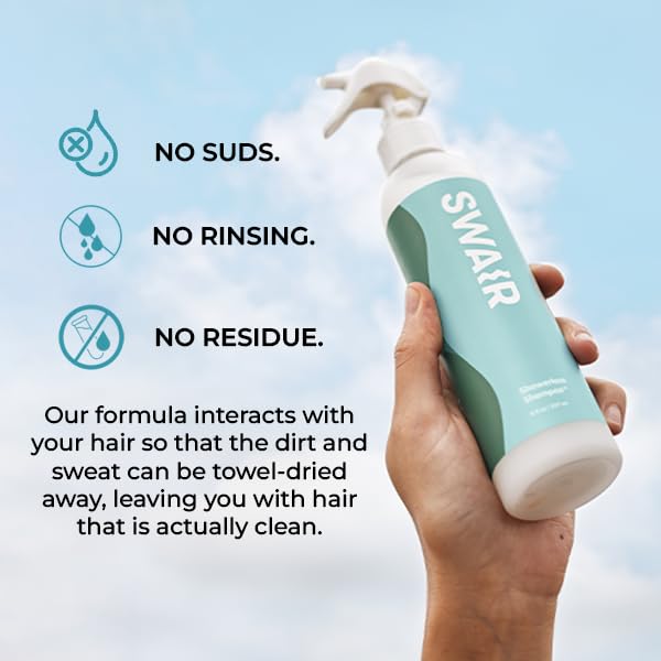 SW AIR Showerless Shampoo testé par dermatologue