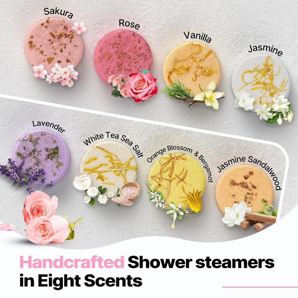SWCANDY bombe douche Thé blanc Sel de mer, fraîcheur pure et revitalisante