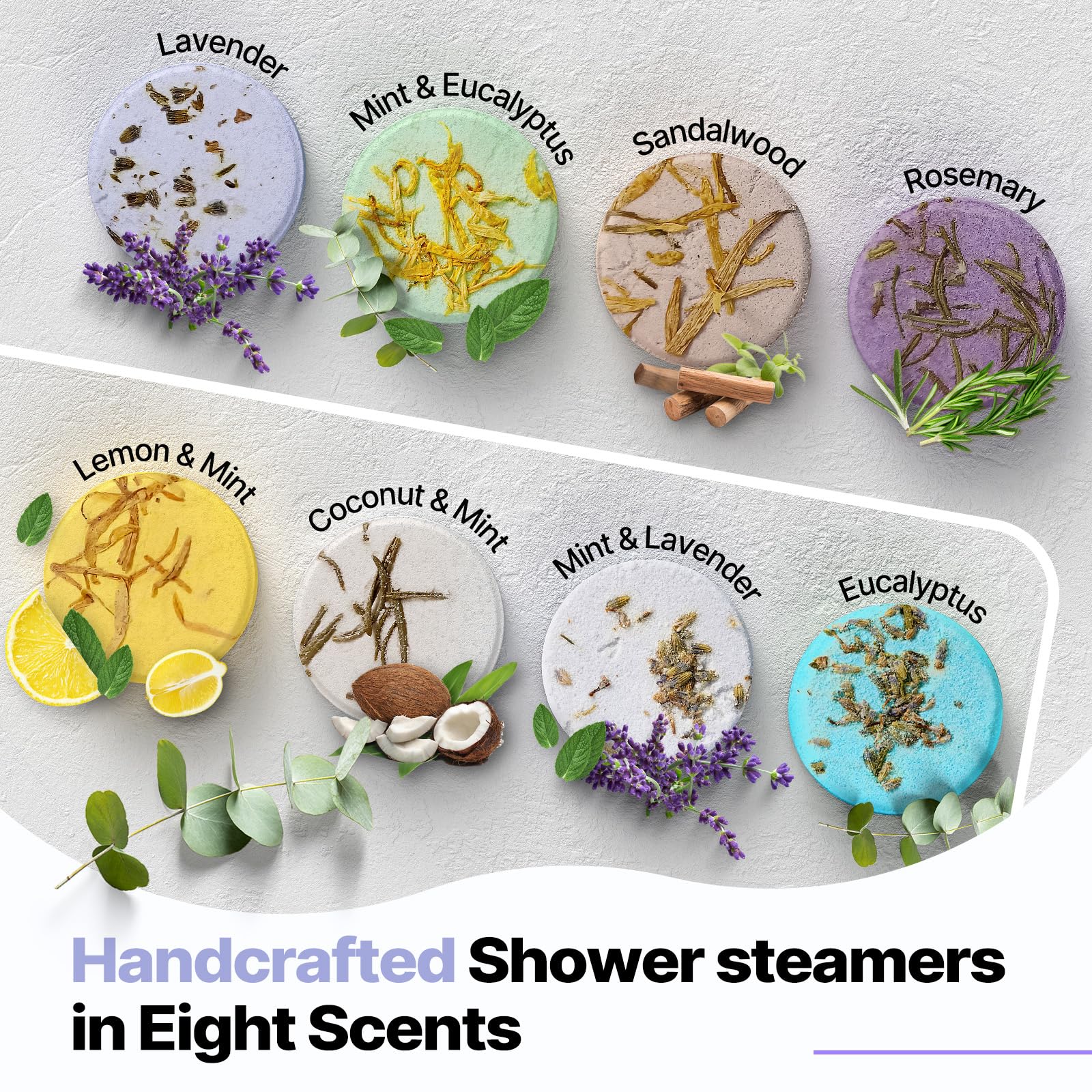 SWCANDY galets douche parfum spa longue durée pour immersion dans la douche