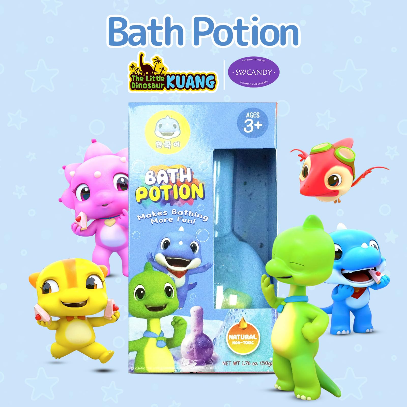 SWCANDY moment-bain en famille encourage l'imagination des enfants.