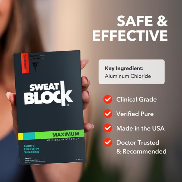 Emballage pratique SweatBlock de 30 lingettes