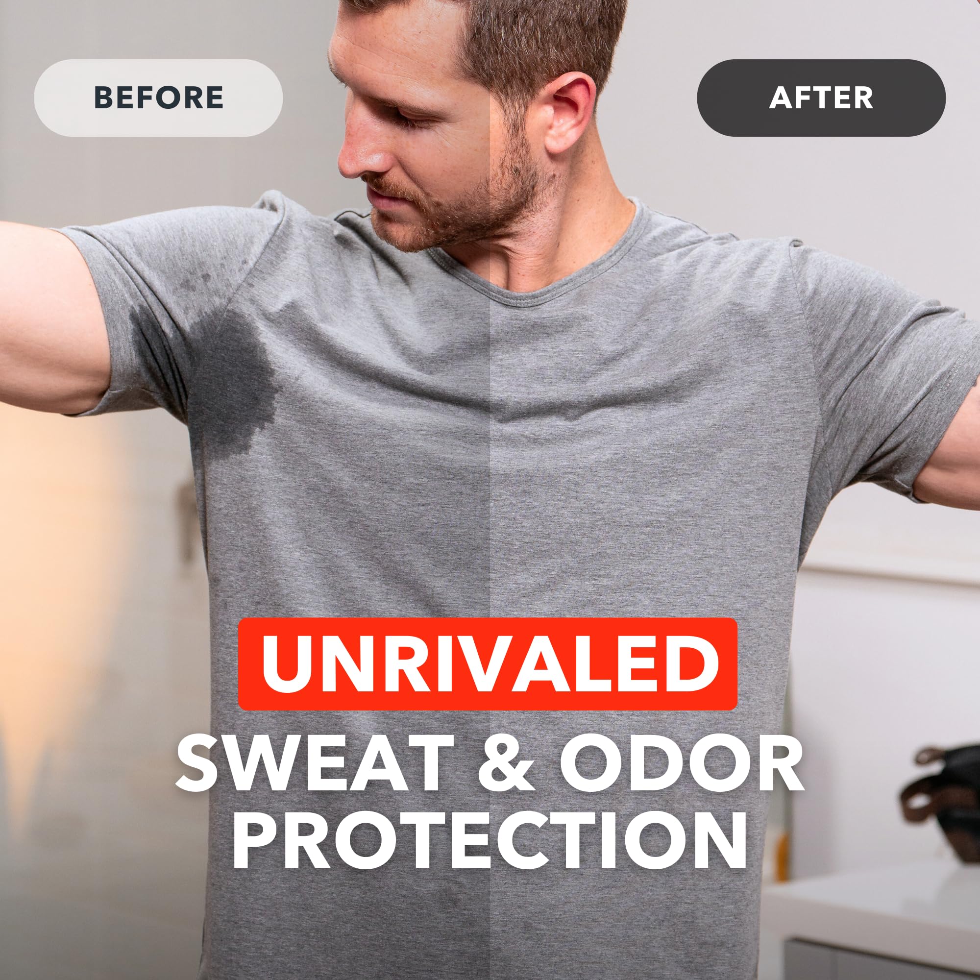 Aisselles seches apres utilisation SweatBlock assure une sensation de confort