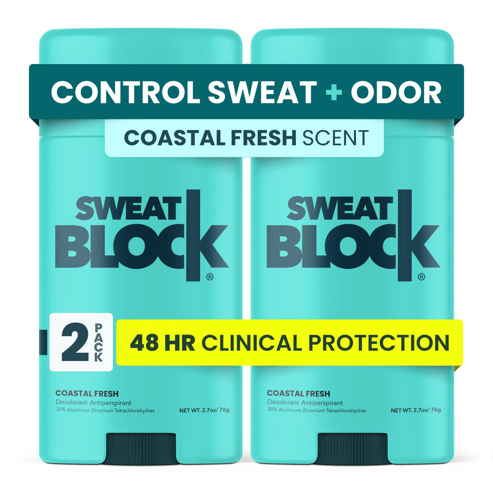 SweatBlock Déodorant Clinique Bouteille – parfum frais cotier et protection durable.
