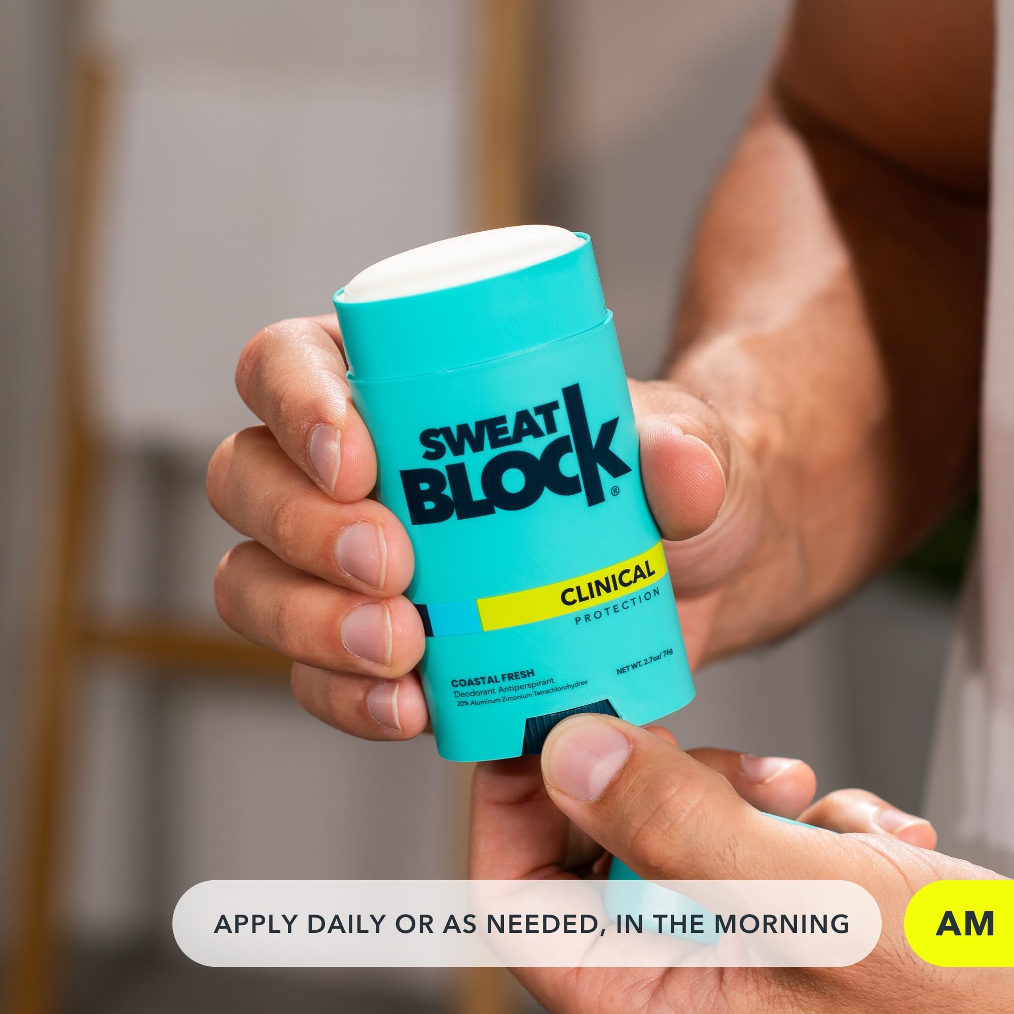 SweatBlock Déodorant glisse en douceur et offre une fraîcheur fiable