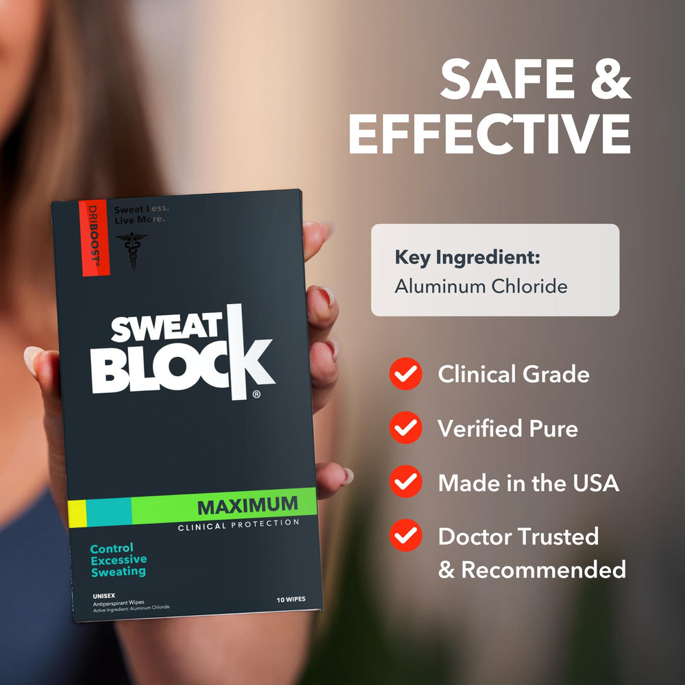 SweatBlock fabrication aux États-Unis avec ingrédients propres et traçabilité