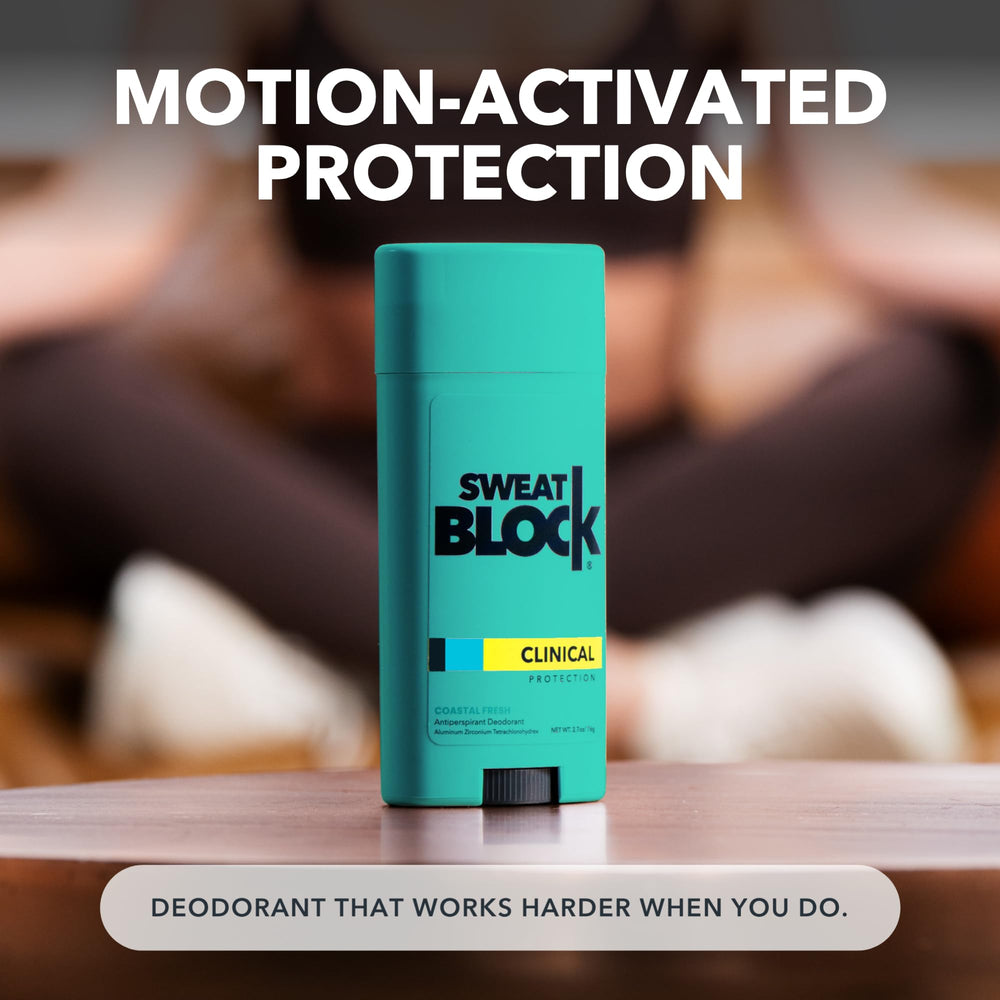 Formule pH équilibre adaptée à la peau sensible SweatBlock.
