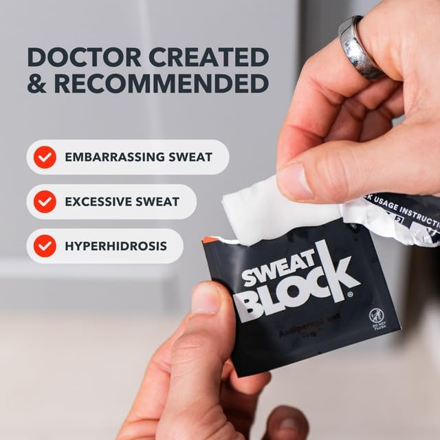 SweatBlock lingette pour aisselles sèches au quotidien