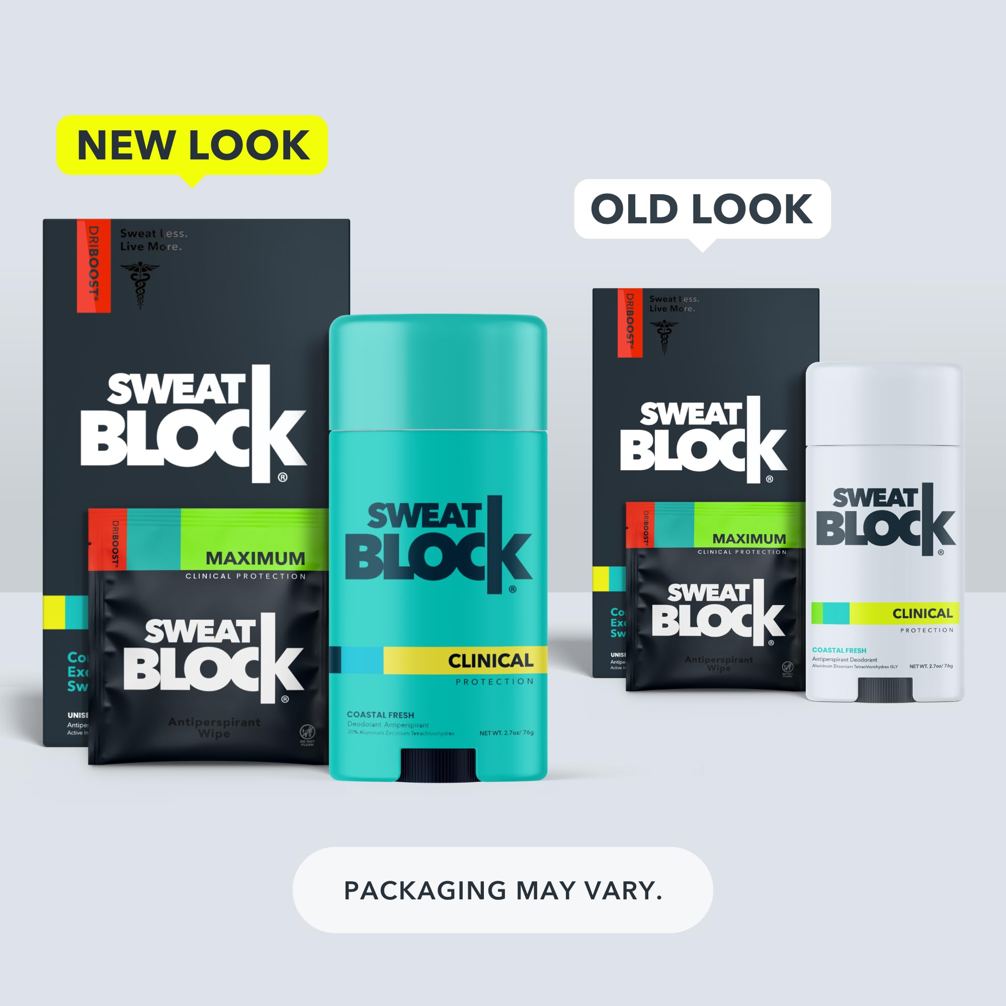 Lingettes DRIBOOST SweatBlock en action offre une protection antiperspirante efficace