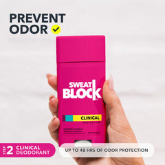 Lingettes SweatBlock usage rapide, protection instantanée avant une activité.